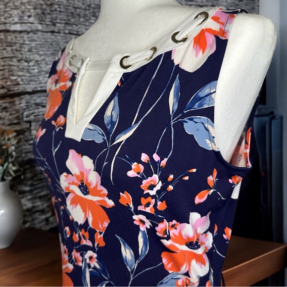 Ivanka Trump Floral Sleeveless Work/Office Dress - Picture 4 of 14